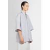 striped cotton overshirt with bv embroidery