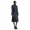 long silk blend trench coat