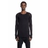 cotton mesh long sleeves t-shirt