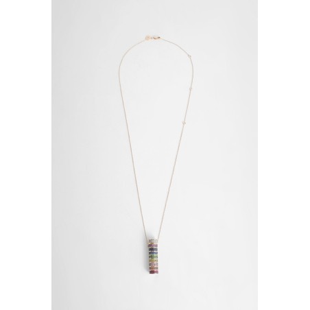 rainbow tube necklace