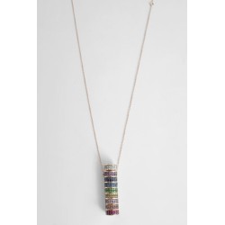 rainbow tube necklace