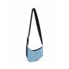 spiral curve 01 embosed denim small bag