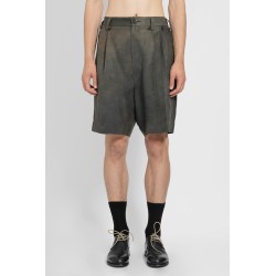 pleated suit shorts