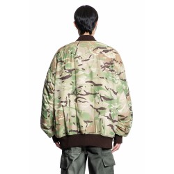 oversized camo nylon bomber