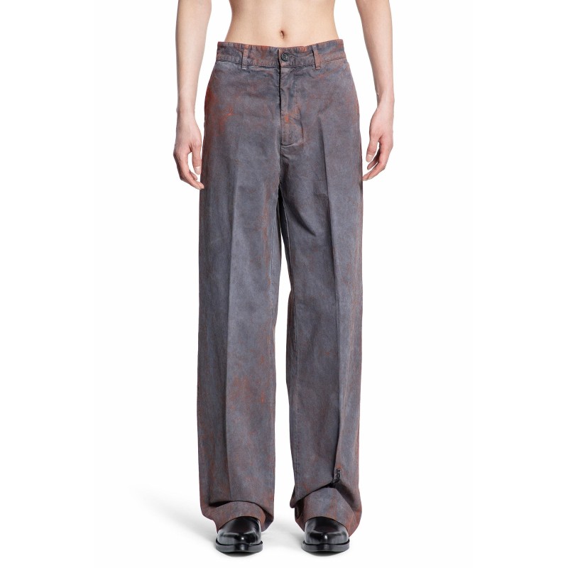 pinched logo rusted pants