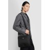 nylon and saffiano leather shoulder bag