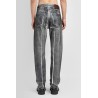 overprinted foil denim jeans