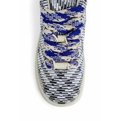 check knit box sneakers