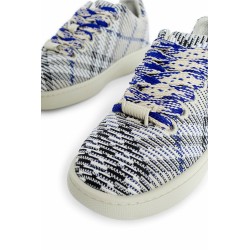 check knit box sneakers