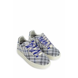 check knit box sneakers