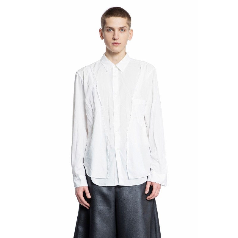 spliced long sleeve shirt