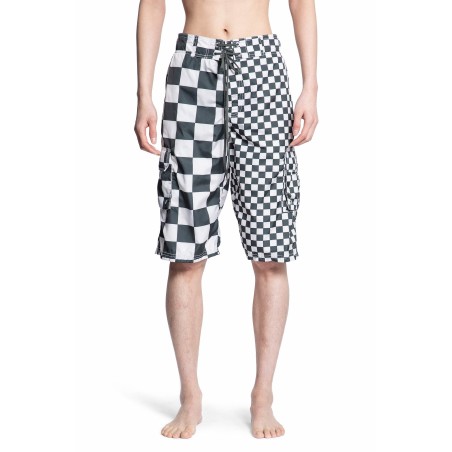 checkered cargo swim shorts