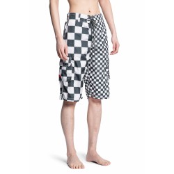 checkered cargo swim shorts