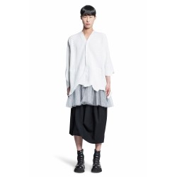 spliced cardigan with lurex hem