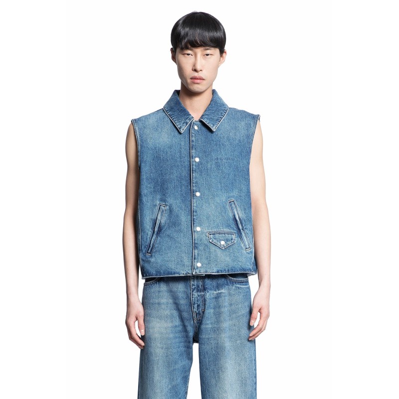 sleeveless denim jacket