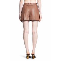 hammmered leather shorts