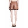 hammmered leather shorts