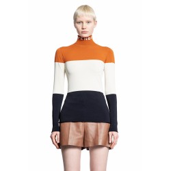 lycra turtleneck colour-block jumper