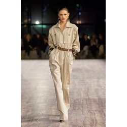 cotton twill jumpsuit