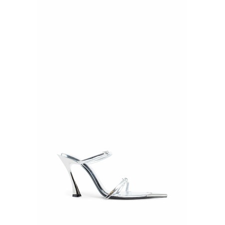 strappy fang metallic leather 95 mules