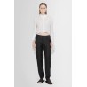 high twisted gabardine low-rise belted pants