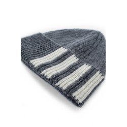 cashmere rib 4-bar hat