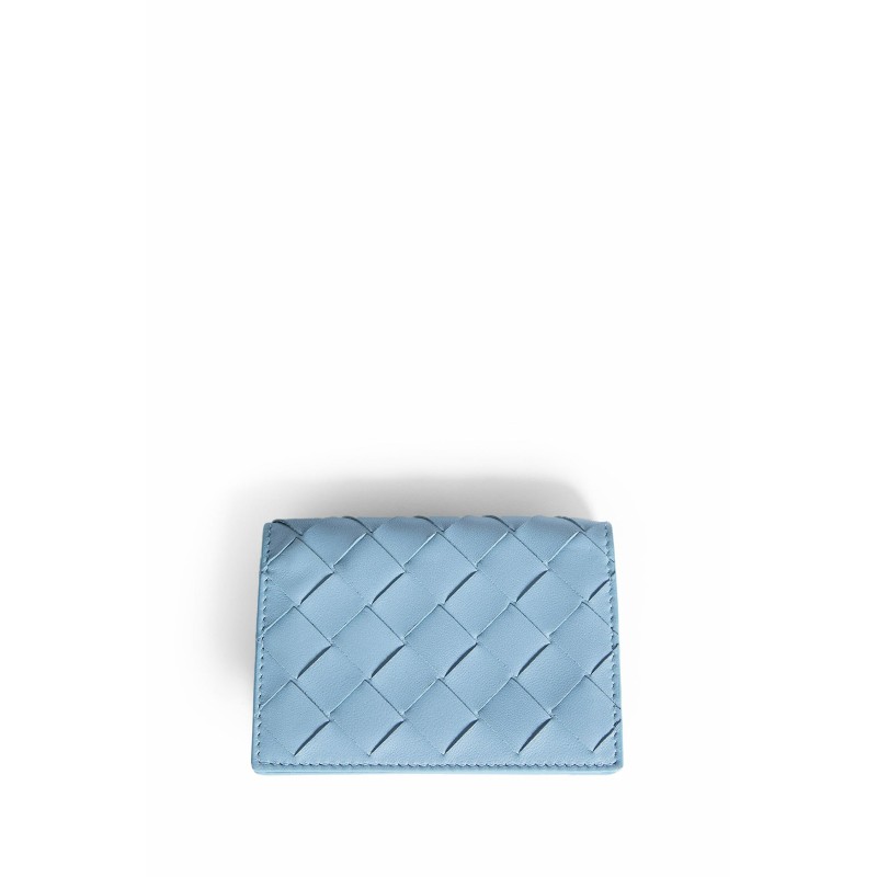 intrecciato leather wallet