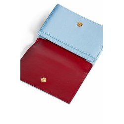 intrecciato leather wallet