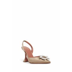 begum sling satin pumps