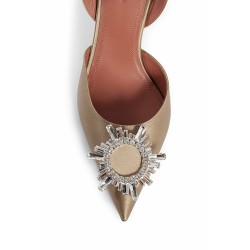 begum sling satin pumps