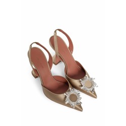 begum sling satin pumps