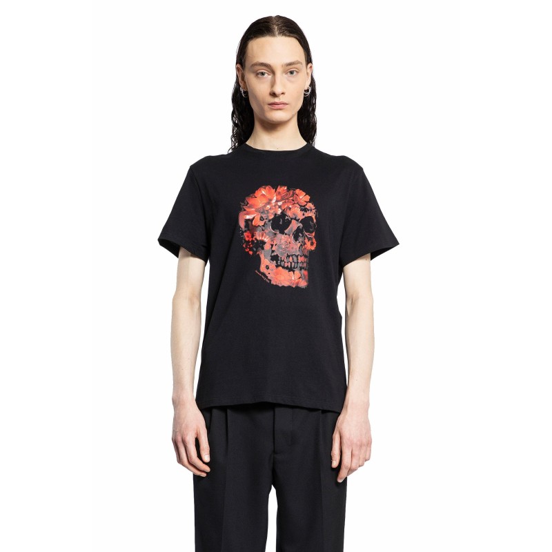 wax flower skull t-shirt