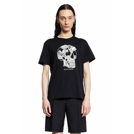 pressed flower skull t-shirt