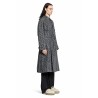 b closure long silk trench coat