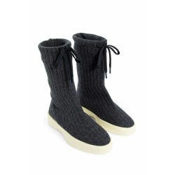 moc knit high sneakers