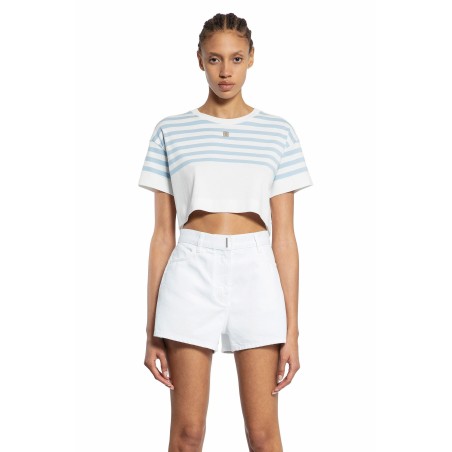 striped cropped t-shirt