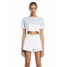 striped cropped t-shirt