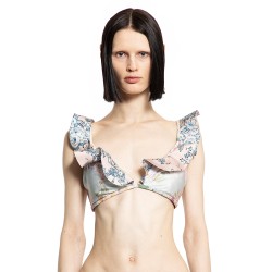 halliday spliced frill bikini top