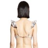 halliday spliced frill bikini top