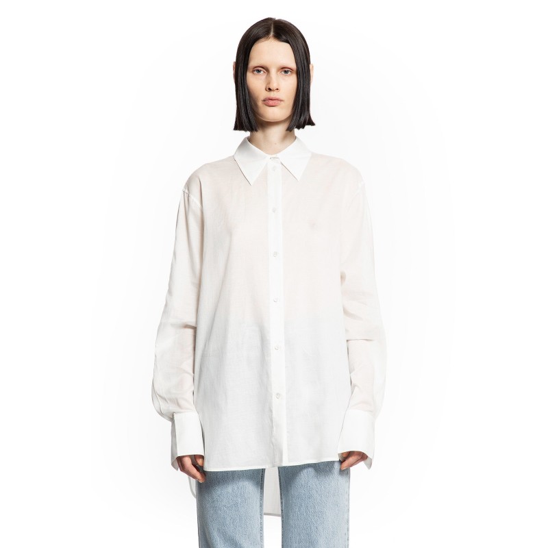 kimono-sleeve cotton shirt