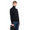 fine gauge merino roll neck sweater