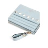 rockstud calfskin zipped cardholder