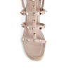 rockstud ankle strap wedges sandals