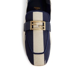 baguette canvas loafers