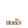 fendi sunshine canvas flatform slides