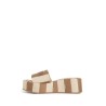 fendi sunshine canvas flatform slides