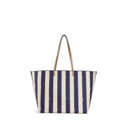 roll reversible large shopper in pequin striped