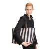 roll reversible large shopper in pequin striped