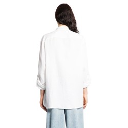 vlogo scarf collar linen shirt