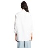 vlogo scarf collar linen shirt